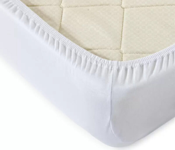 Простынь на резинке Белый